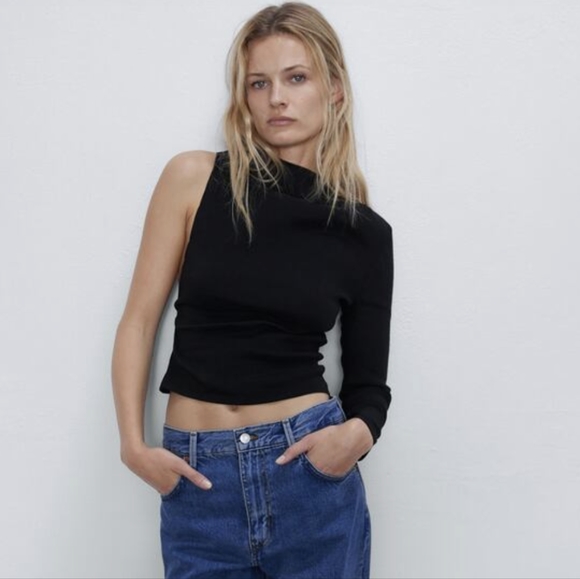 Zara WOMANS Asymmetrical BACK Shirt - Picture 7 of 9